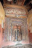 Ladakh - Alchi monastery, courtyard of the main temple entrance